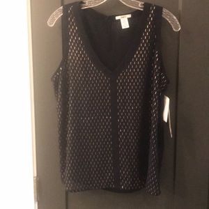 Very unique sheer midnight blue camisole